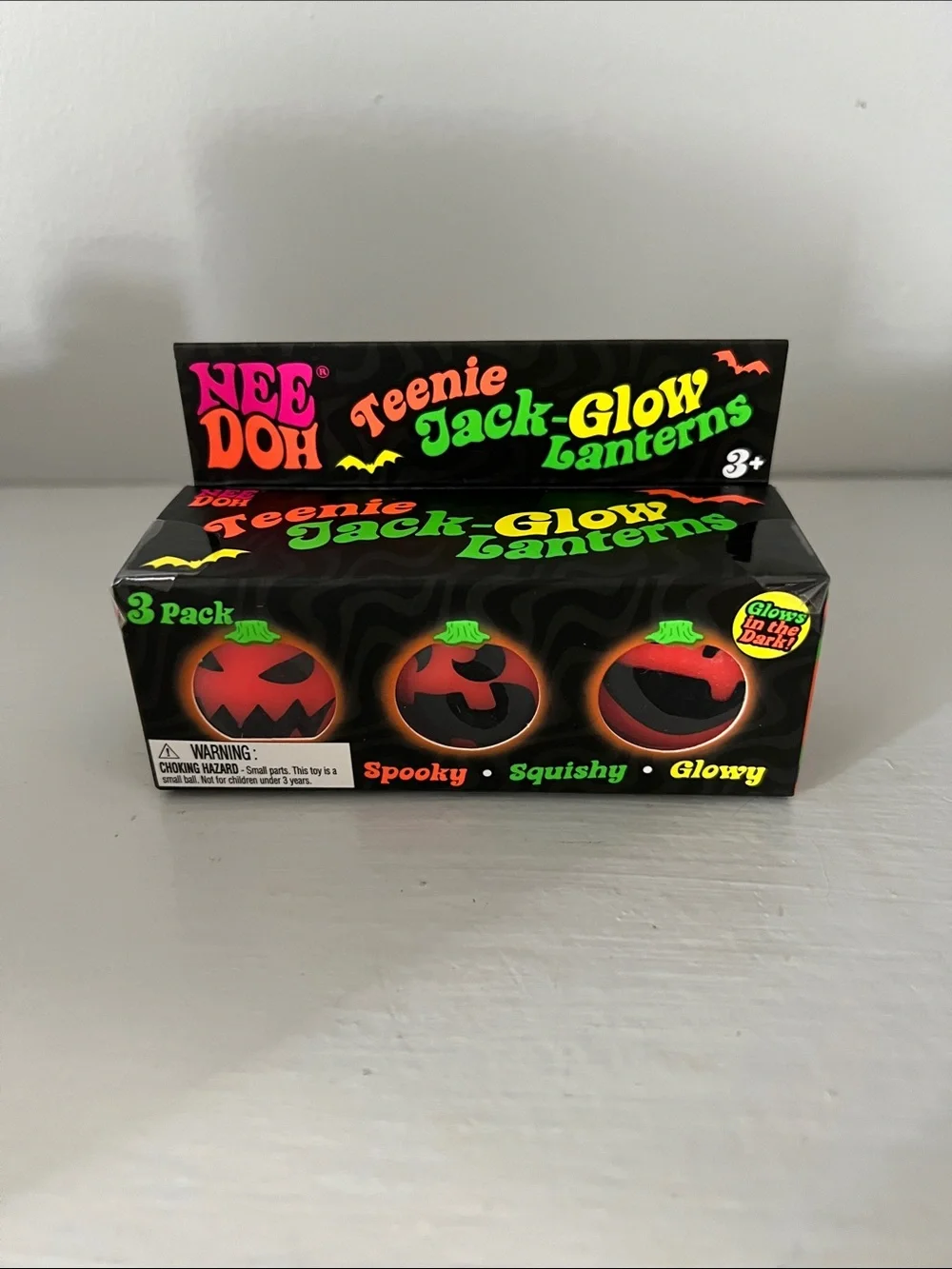 Teenie Jack-O-Glow Lanterns - Orange Glow 3-Pack